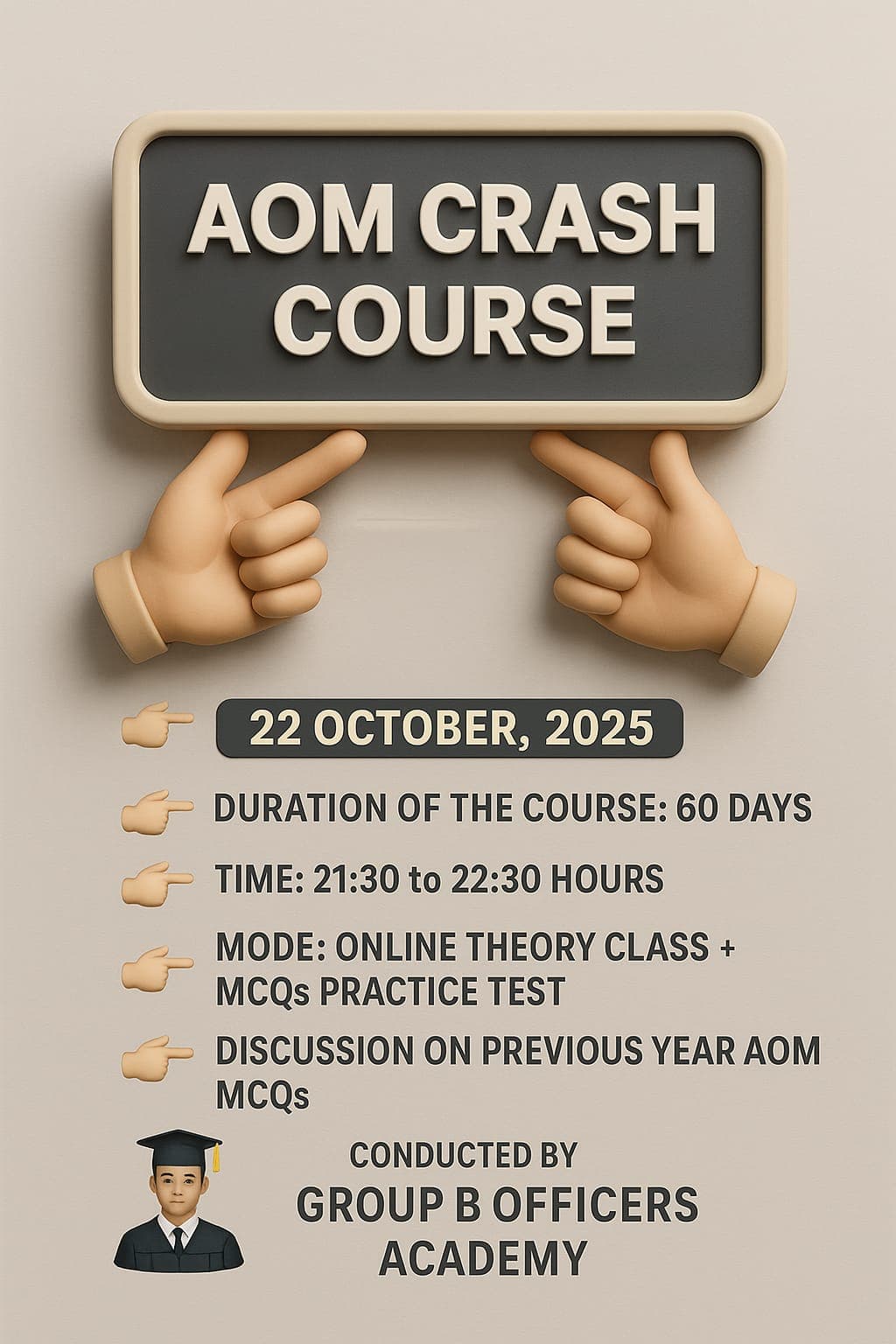 AOM Crash Course - Group B Officers Academy