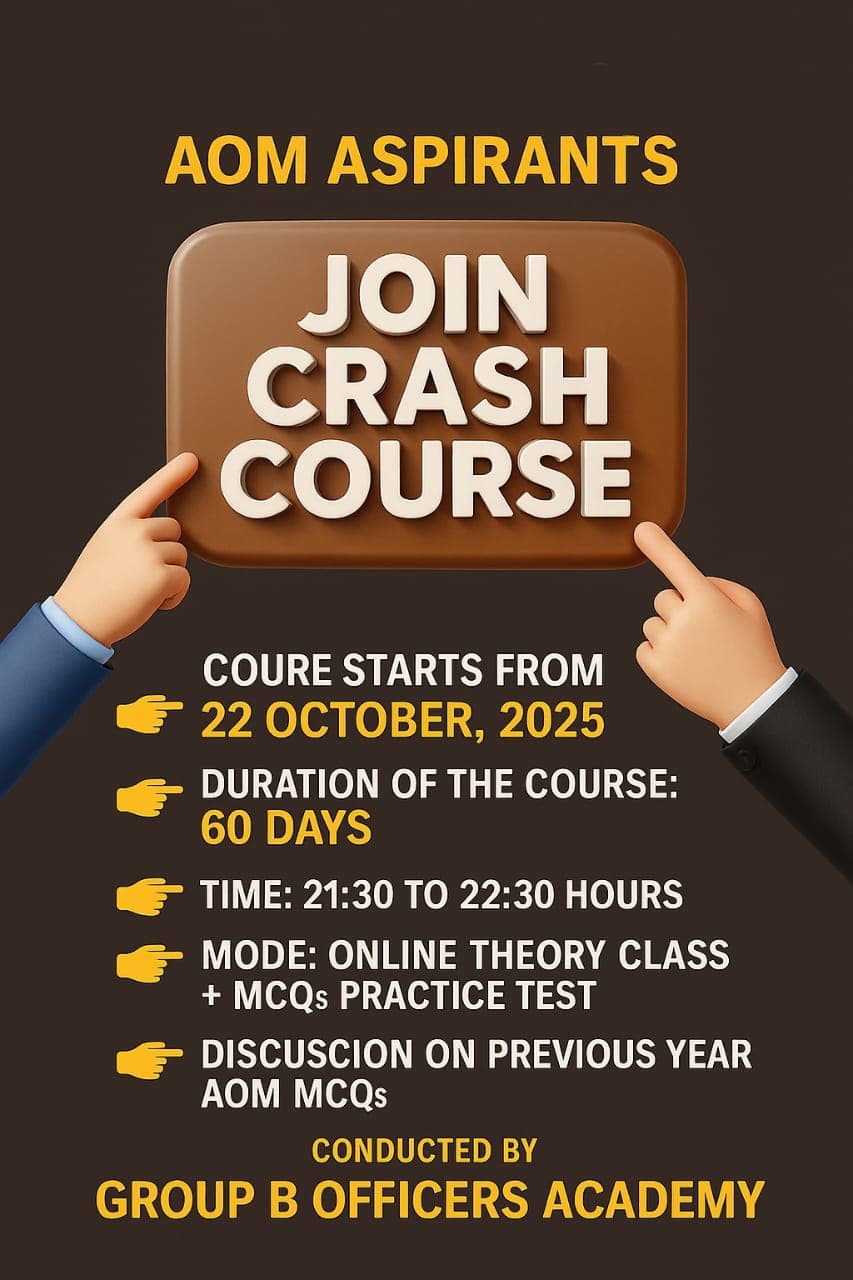 Join Crash Course - Group B Officers Academy